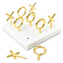Load image into Gallery viewer, JONATHAN ADLER BRASS TIC-TAC-TOE SET
