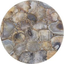 Load image into Gallery viewer, Tillie End Table - Brass - Natural Agate Stone
