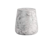 Load image into Gallery viewer, Aries Side Table - Marble Look - White
