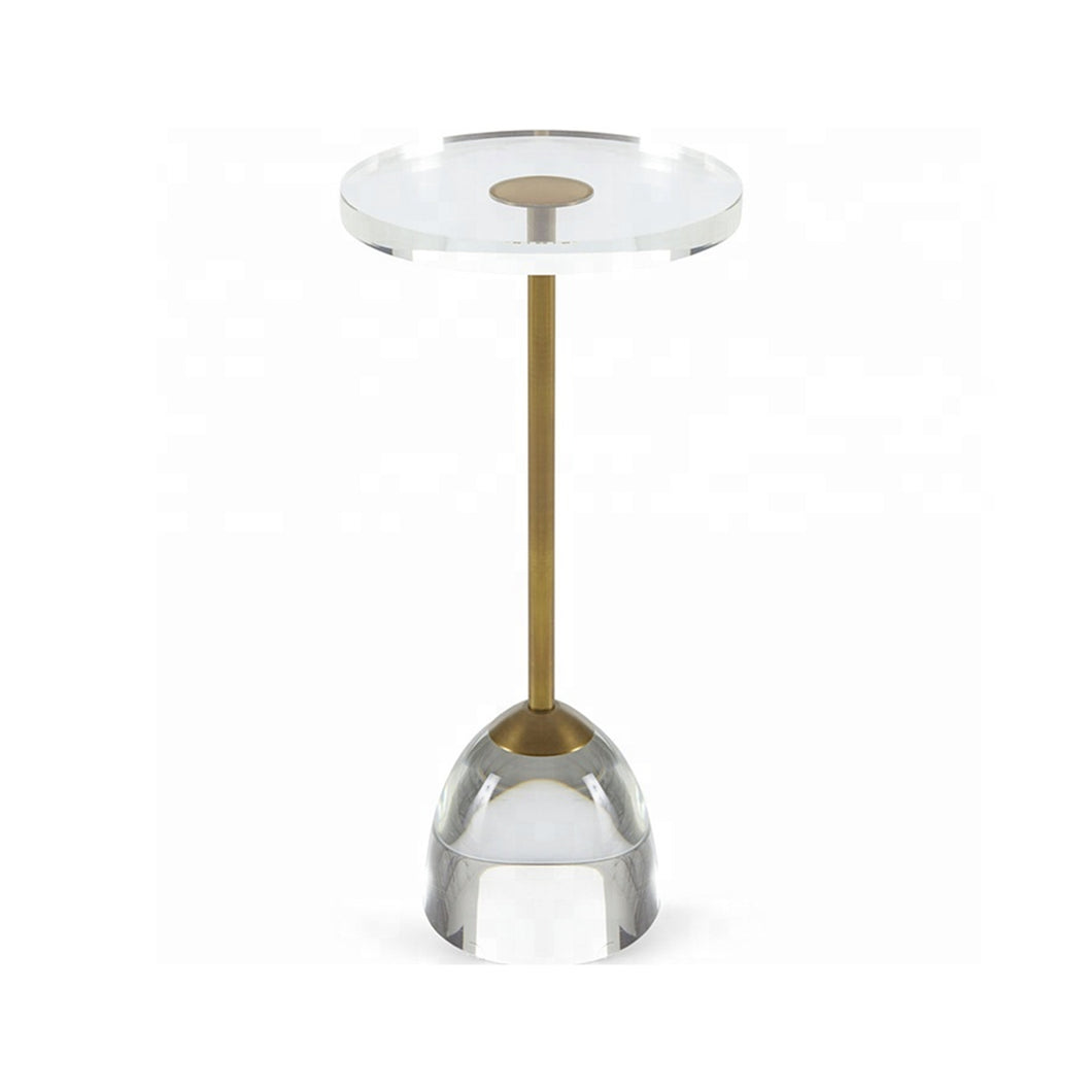 Acrylic Gold Side Table