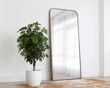 Load image into Gallery viewer, Cali Floor Mirror Brass
