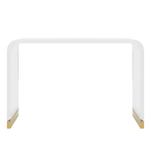 Load image into Gallery viewer, Acrylic Gold Console Table
