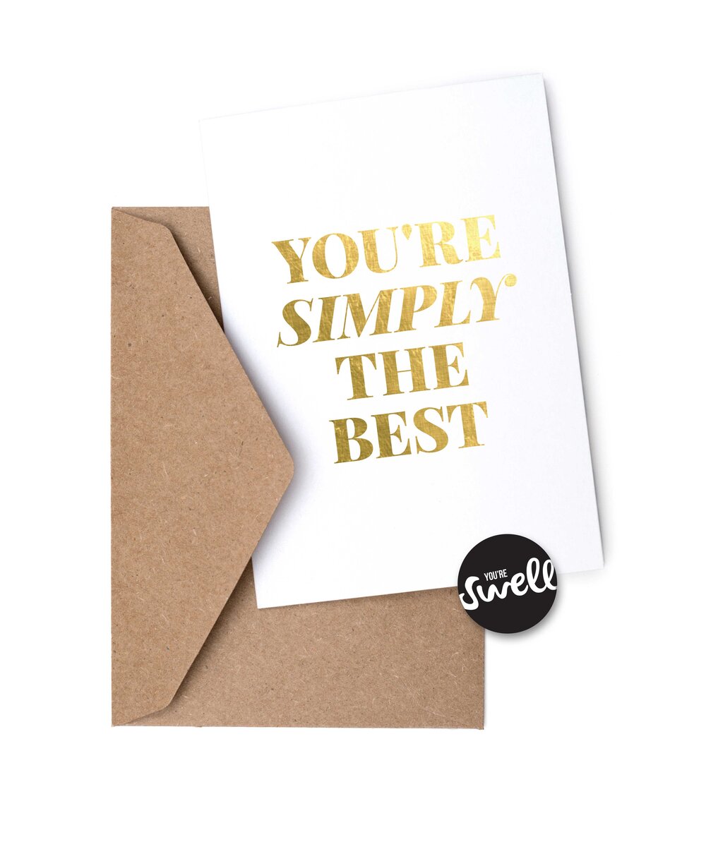 YOU'RE SIMPLY THE BEST CARD